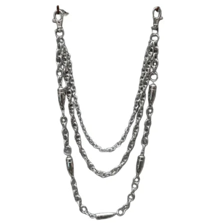 Men Trousers Bullet Metal Chain Hip-hop Punk Style Pants Waist Belt Key Chain Trendy Accessories