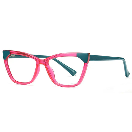 Custom Logo Women Cat Eye Glasses With Blue Light Blocking TR90 Eyeglasses Frames Vision comfort Anti Blue Light Glasses