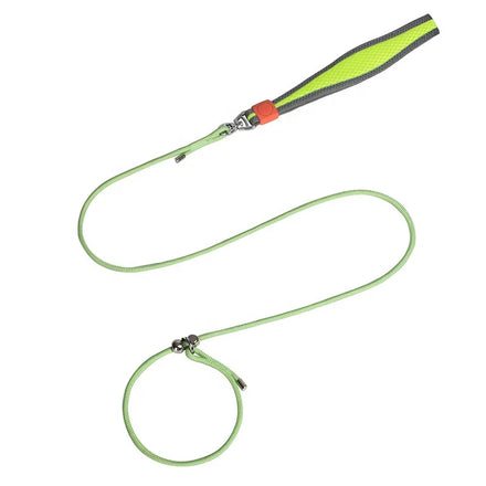 4/5 FT Durable Slip Pet Lead Dog Leash and Collar with Padded Handle Dog Training Leash