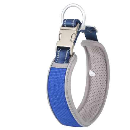 Comfortable Soft Lining Pet Collars Stylish Durable Nylon Reflective Dog Collar for Large Medium Dogs Pet Collar