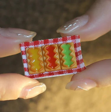 1/6 1/12 Doll House Simulation Miniature Mini Dessert Dish Mini Biscuit Dish Model Decor