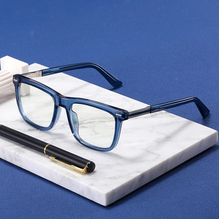 Personalized Trendy Fashion square Glasses Frames Anti-blue Light Glasses Matched with Myopia Glasses TR90 Eyeglasses Frames
