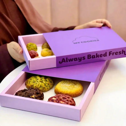 Eco-Friendly Crepe Mini Pancakes Cake Waffle Empanadas Ice Cream Pastry Cookie Packaging Slide Boxes for Sushi