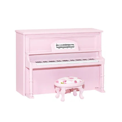 1/6 1/12 Doll House Simulation Miniature Mini Wooden Upright Piano Model Decor