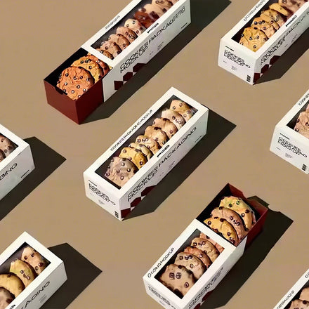 Eco Friendly Bakery Packaging Crepe Mini Pancakes Cake Waffle Empanadas Burger Pastry Cookie Paper Packing Slide Box with Window