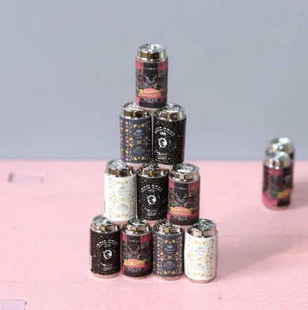 1/6 1/12 Doll House Simulation Miniature Mini Canned Beer Ornament Set Model Decor Beverage Toys