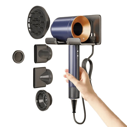Wall Mounted for Salon Hair Dryer Stand Hair Storage Tool Bathroom Organizer Holder Shelf Accessories Hair Brush Bracket