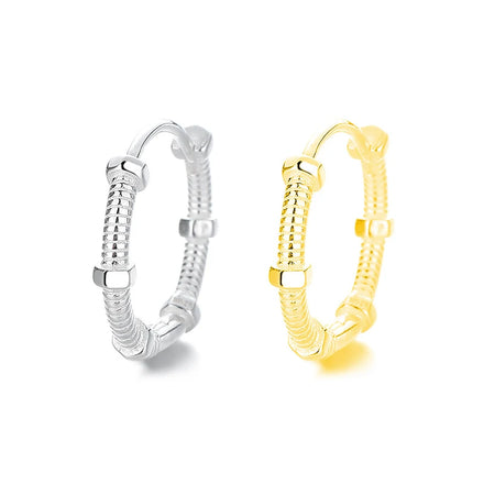 EH1596 Classic New Design Simplicity Style Big Circle Hoop Charm Earrings for Women Daily Party Vintage Ear Jewelry Gifts