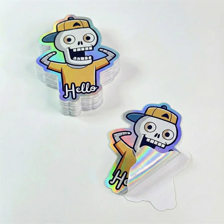 Custom Personalized Products Private Custom Holographic Die Cut Vinyl Uv Protection Waterproof Sticker Label