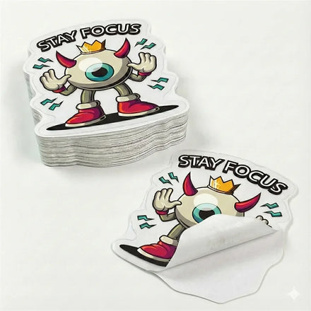 Customized Wholesale Holographic Die-Cut Cute Paper Glossy Die-Cut Stickers Vinyl Waterproof Tear-Resistant Labels
