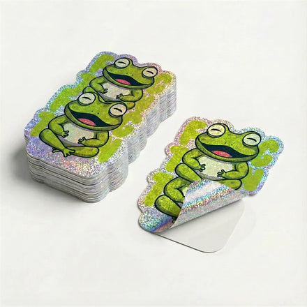Custom Cartoon Pvc Logo Sticker Children'S Decoration Sticker Waterproof Die Cut Vinyl Logo Holographic Die Cut Sticker