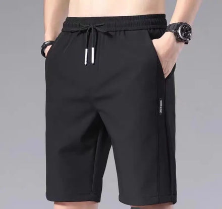 OEM Custom logo Embroidery Printed Design Summer Ice Silk Shorts Men's Trendy Brand Ultra-thin Loose Casual Sports Shorts