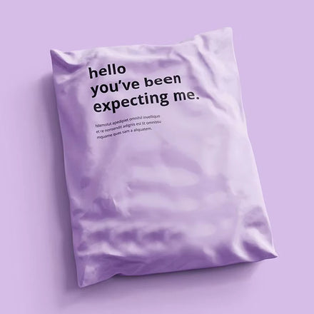 Custom Style Strong Purple Mailing Bags Coloured Plastic Postage Courier Envelope Self Seal Poly Mailer