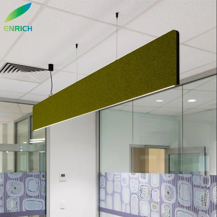 New Product Office Sound-proof Texture LED 30w 40w 50w Aluminum Surface Mounted Acoustic Led Linear Pendant Light