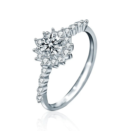 XJZ053 Fashion 925 Sterling Silver Ring Diamond Moissanite Silver Engagement Rings for Men Women Wholesale