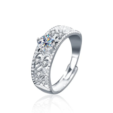 XJZ071 Full Moissanite Diamond Row Women's Ring Fancy Wedding Rings Original Sterling Silver Fine Jewelry for Women 2025