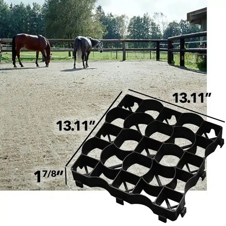 Premier Geo Grid Mats for Mud Control and Ground Stabilization in Pastures Kennels and Parking Areas