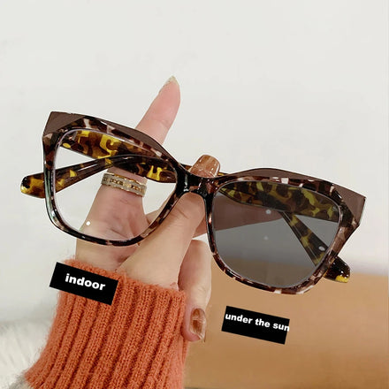 Photochromic Frame Anti-blue Glasses Anti-radiation Women EyeGlasses