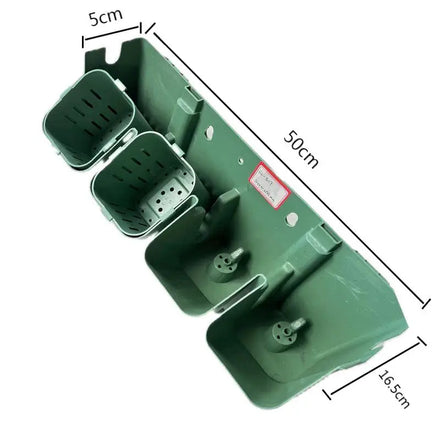 Eye Catching 4holes Stackable Vertical Flower Plant Pot for Outdoor Grass Green Wall