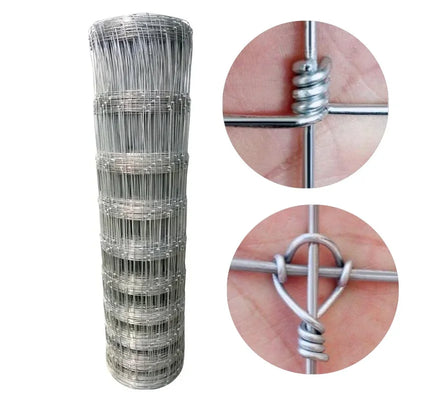 XG Fixed Knot Galvanized Steel Woven Wire Mesh Farm Fence for Ranch Use Easily Assembled with PVC Coating