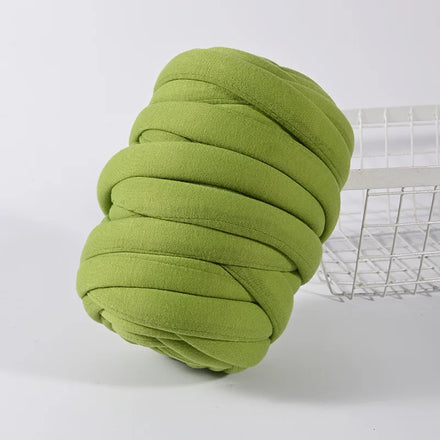 Hand DIY Hand Knitting Home Ornament Cotton Polyester Super Soft Washable Bulky Yarn Extreme Tube Chunky Yarn