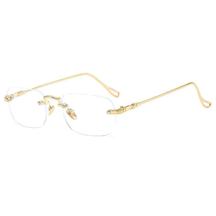 Blue Light square Rimless Photocromatic Glasses Lunett Photogray Change Color Sunglasses Lunett Photogray Antireflet Sunglasses