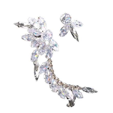 Luxury Unique Diamond Flowers Designer Fashion Earrings Elegant Stainless Steel Earrings Fine Earrings Jewelry Women