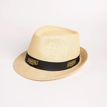 Custom Logo Summer Sun Panama Beach Hat With Wide Brim Quality Cowboy Straw Visor Printed Woven Technique Hot Sale for Travel