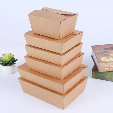 Hot Sale New Quality Automatic Biodegradable Recyclable Kraft Paper Folders Glossy/Matt Lamination Printed Fast Food Take Away