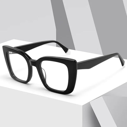Luxury Unisex Retro Square Full Rim Acetate PC Lenses Vintage Designer Optical Glasses for Men and Women Blue Light 2025