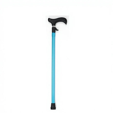 Taiwan New Design Stylish Non-slip Rubber Tip Push-button T-Handle Aluminum Alloy CE Certified 250LBS Capacity Walking Stick