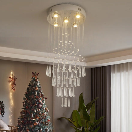 Manufacturer GU10 Bulb Light Stainless Steel Crystal Chandelier Interior Illumination
