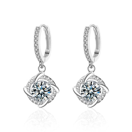 XKZ009 Exquisite Drop Earrings New Moissanite Diamond Earrings for Women S925 Sterling Silver Jewelry