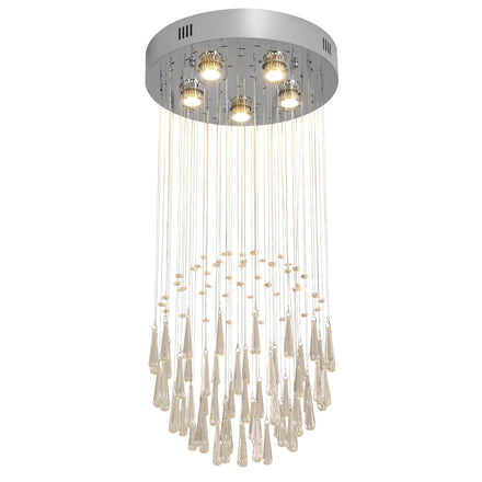 Modern Crystal Pendant Chandelier for Dining Room Suspension Lighting Illumination
