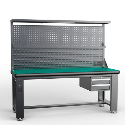 Optimal Products Anti-Static Industrial Workbench Cold Rolled Steel Plate OEM Customizable Garage Storage Table 3-Year Warranty
