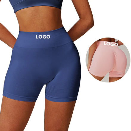 Seamless Tight High Waist Yoga Shorts Peach Hip Women'S Hip Lift Fitness Shorts Outdoor Running Shorts