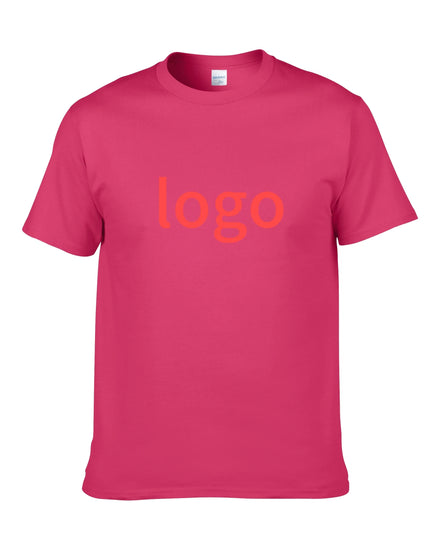 Unisex Casual Short Sleeve Cotton T-Shirts Custom Printed 180 Grams Woven Bulk Printing O-Neck Collar Light Feature Long Length
