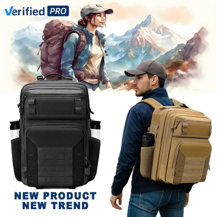 New Wholesale 45L Waterproof Camouflage Zipper Tactical Backpack Travel Computer Interlayer Gym Hiking Motorcycle Molle Unisex