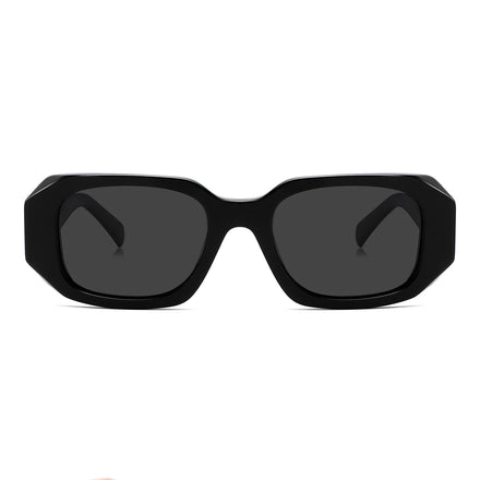 Polygonal Polarized Sunglasses Personalized Small Frame Trendy Women's Sunglasses UV Protection Acetate Sunglasses for Men