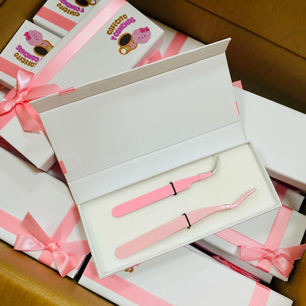 Hot Sell Eyelash Tweezers Packaging Storage Box for Eyelash Extensions and Tweezer Box Packaging for Tweezers