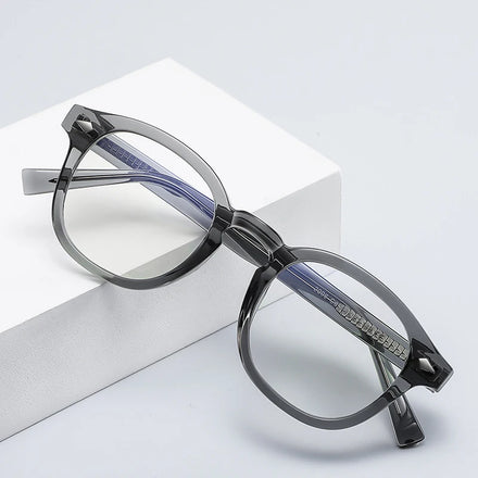 Fashion TR90 Anti Blue Light Glasses Round Optical Glasses Frame2096 College Style Eyeglasses Frame Matched with Myopia Glasses