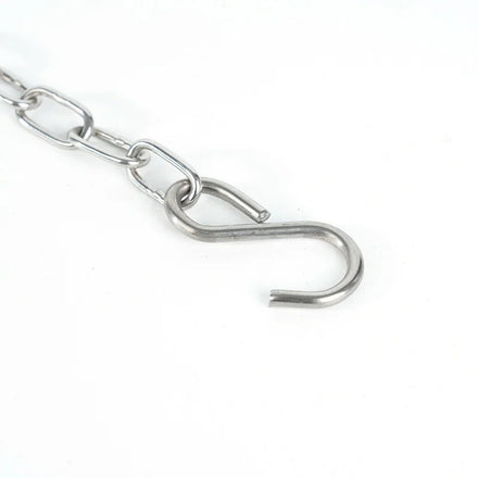 304 Stainless Steel Black Welded Chain with S Hook Billboard Acrylic Conveyor Chain AH JIS Model Jiangsu