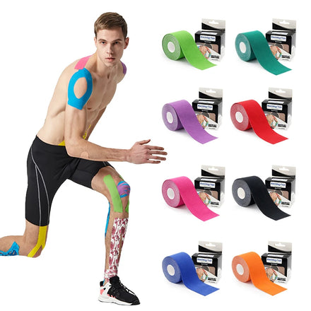 Gentle On-skin Stretchy Muscle Fix Bandage Uncut Physio Tape for Ankle Foot Knee