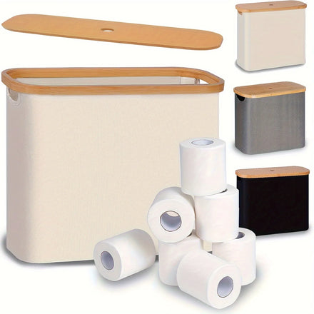 Large Capacity Wholesale Toilet Paper Storage Bin Paper Dispenser Holder Basket for Bathroom