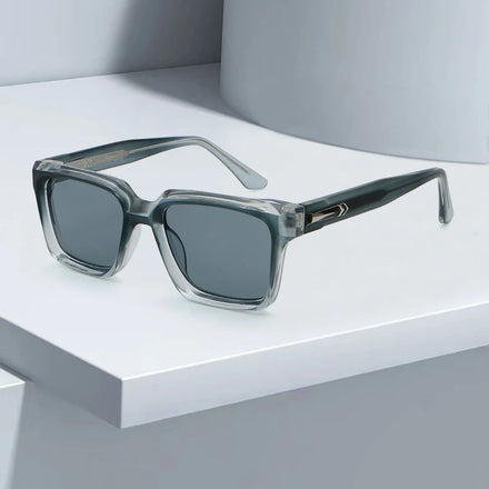 Fashion New Sunglasses Men Propionic Acid Large square Thin Frame Simple Trend Outdoor UV400 Driving Shades Sun Glasses