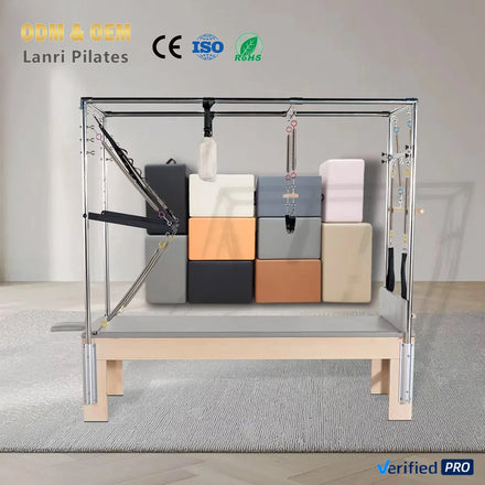 Wholesale Factory Price High End Maple Wood Pilates Reformer Machine Home Gym Yoga Pilates Training Equipment