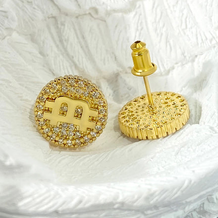 Hip Hop New Style GRA Fine Jewelry $B Custom Solid Yellow Gold VVS Moissanite Diamond Past Tester 1CT 925 Silver Stud Earrings