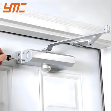 YMC DC-061F Soft Closing Adjustable Aluminum Alloy Heavy-Duty Modern Automatic Spring Door Closer Hydraulic Opener 1 Year