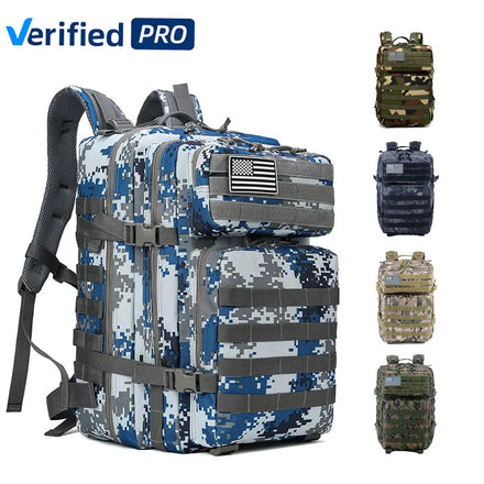 Camouflage Outdoor Sports Gym Backpack Mochila Waterproof Trekking Workout Fitness Molle 45L Tactical Backpack