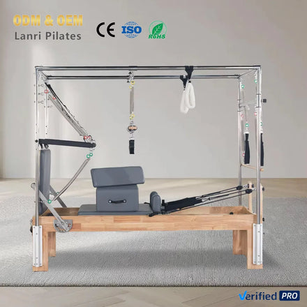 Commercial Use Durable Pilates Cadillac 3 in 1Reformer With Trapeze Tables Full Track Reformer Pilates Machine